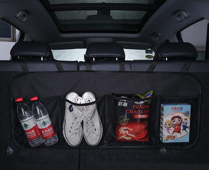 Produktbild Hurtel Auto-Organizer auf der Rückseite des Rücksitzes für den Kofferraum, schwarz
