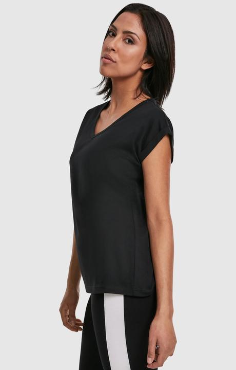 Produktbild Urban Classics Ladies Round V-Neck Extended Shoulder Tee (M)