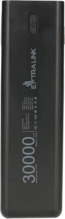 Produktbild Extralink EPB-093 30000mAh Czarny | Powerbank | Solar Power bank, USB-C (30000 mAh, 10 W, 111 Wh)