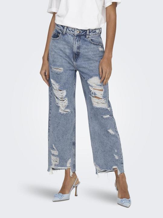 Actual product image Only ONLDad High Waist Destroyed Flared Jeans (26)