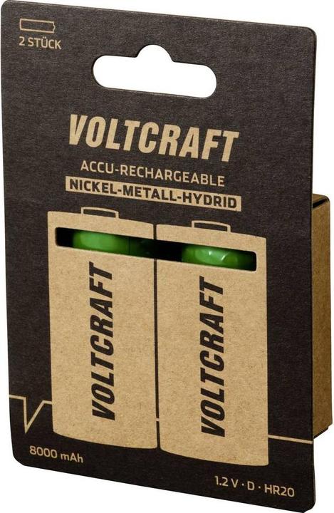 Actual product image Voltcraft VC-16026035 Mono (D)-Akku NiMH 8000 mAh 1.2 V 2 St. (2 pcs., 8000 mAh)
