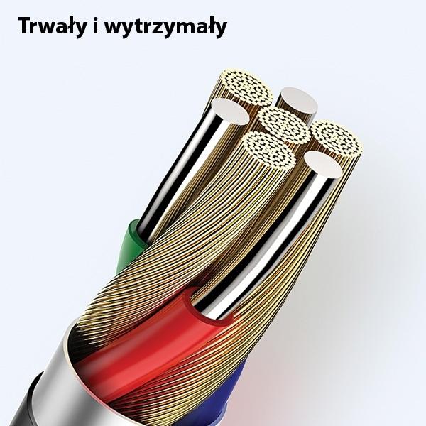 Produktbild Usams Kabel U35 microUSB 2A Fast Charge 1m biały/white SJ365USB02 (US-SJ365) (1 m, USB 2.0)