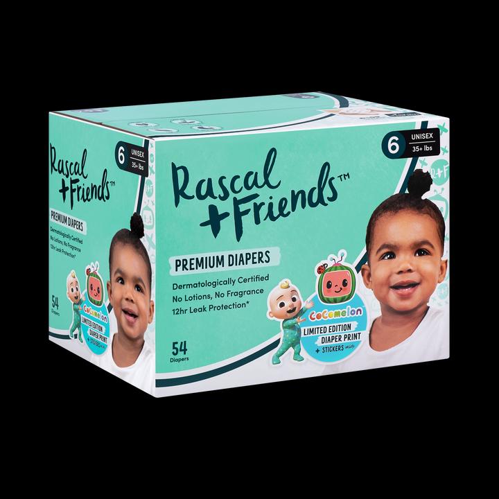 Produktbild Rascal+Friends Premium Windeln (Gr. 6, Tragepack, 54 Stück)