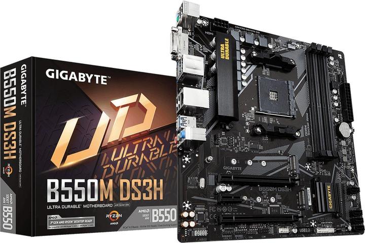 Actual product image Gigabyte B550M DS3H (AM4, AMD B550, mATX)