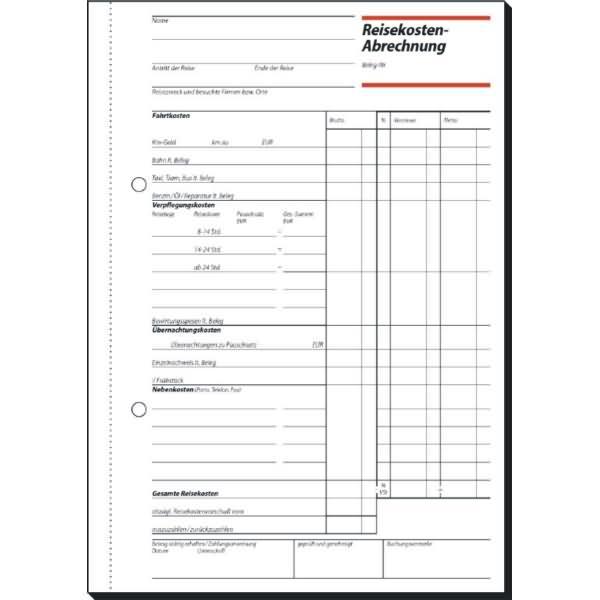 Immagine prodotto Sigel Libretto di moduli "Nota spese di viaggio", A5, 50 fogli (50 x)