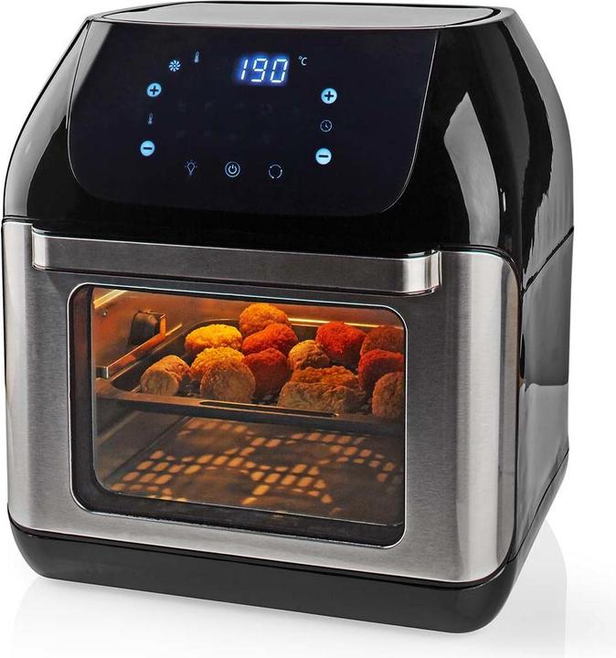 Produktbild Nedis Heissluft Friteuse 12 l Timer: 60 min Digital Schwarz (EU-Stecker)