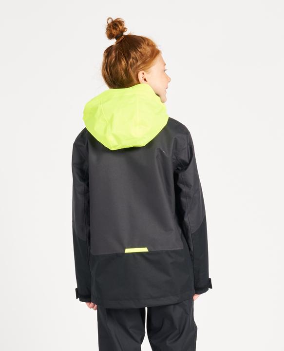 Produktbild Tribord Regenjacke Segeljacke Kinder wasserdicht winddicht - Sailing 300 dunkelgrau