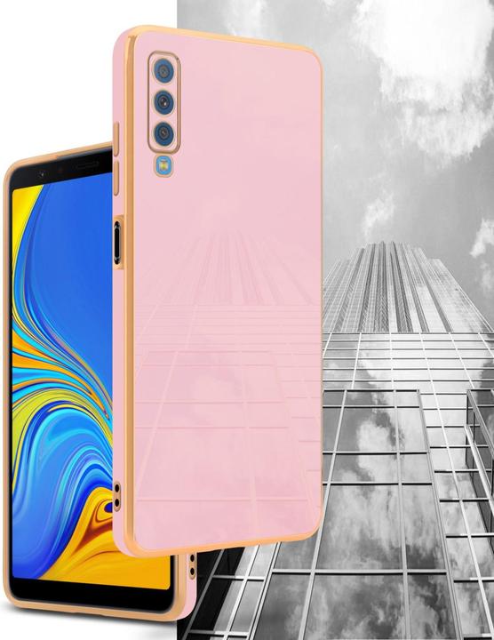 Produktbild Cadorabo Hülle für Samsung Galaxy A7 2018 im TPU mit Kameraschutz LM130 Style (Samsung Galaxy A7 (2018))
