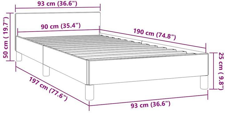 Actual product image VidaXL Johnny (90 x 190 cm)