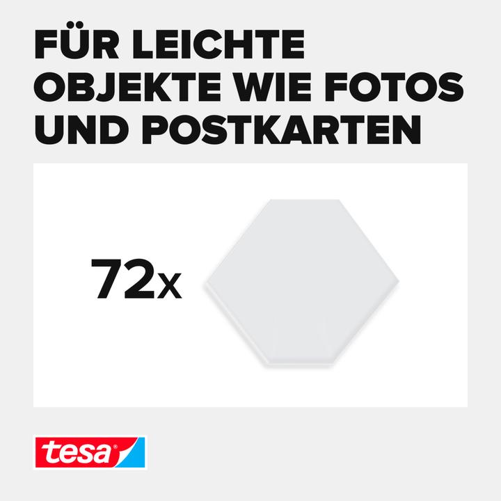 Produktbild tesa TACK doppelseitige Klebebads, transparente Klebestreifen