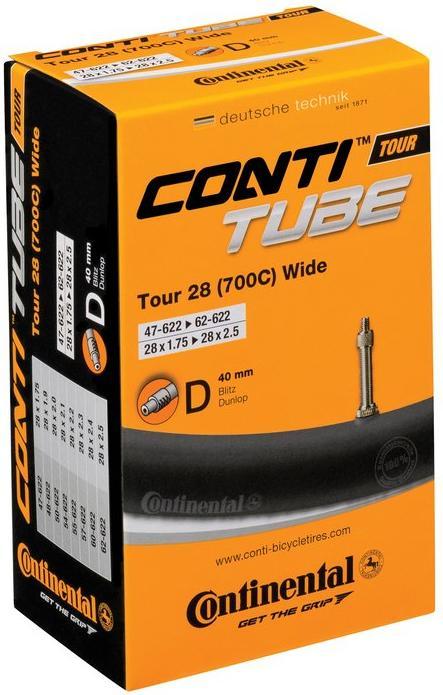 Produktbild Continental Tour 28 Wide Fahrradschlauch (Dunlop (DV), 28", 40 mm)