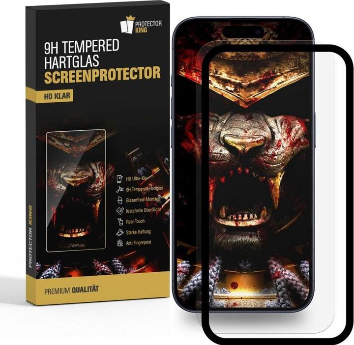 Actual product image Protectorking 6x real tempered 9H armoured glass 3D CLEAR (6 Piece, Apple iPhone 4, G4s)