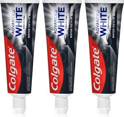 Produktbild Colgate Advanced White Charcoal whitening toothpaste 3 x 75 ml