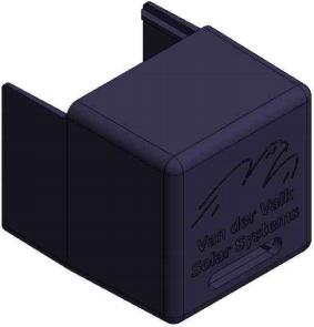 Produktbild Van der Valk Solar Systems Endkappenprofil 739052 für Side++ Profile Kunststoff schwarz (Solaranlage Montagematerial)