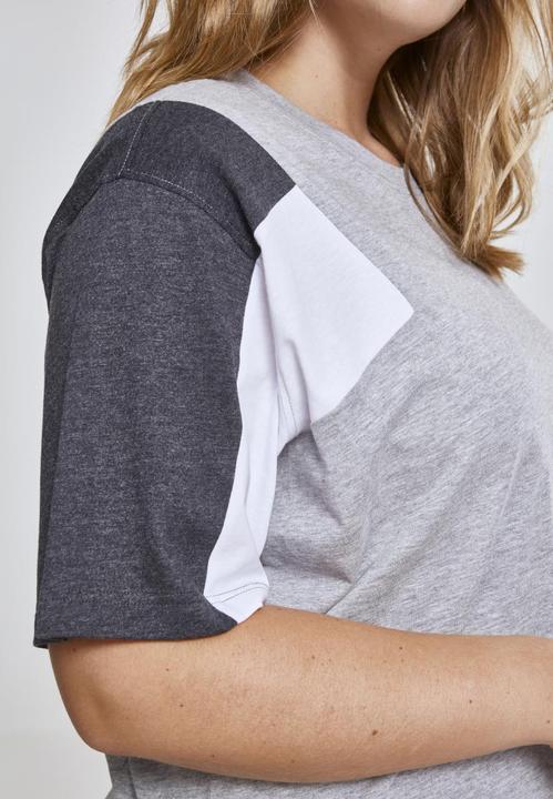 Actual product image Urban Classics Ladies 3-Tone Short Oversize Tee (XXL)