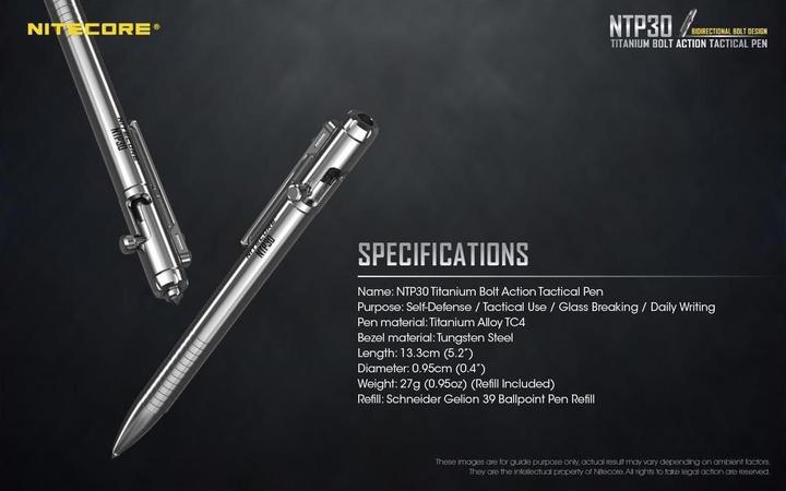 Produktbild Nitecore Titan Pen NTP30 (Silber, 1 x)