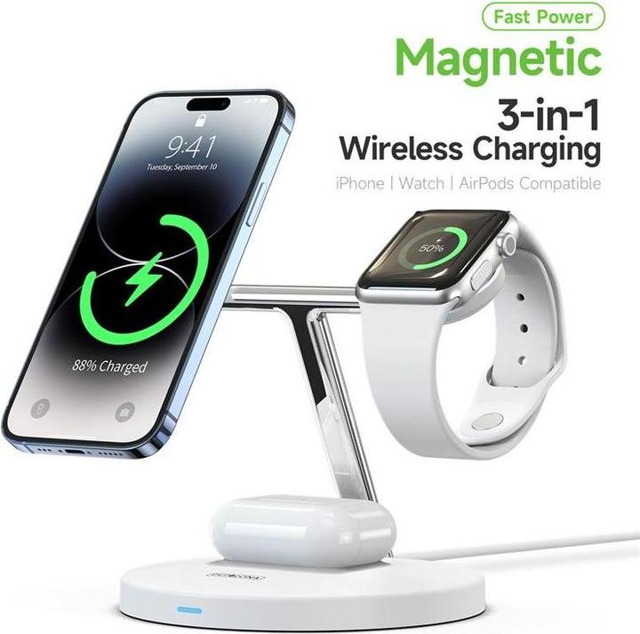Actual product image Duzzona Wireless Charger W9 3 in 1 (15 W)