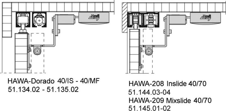 Image du produit HAWA Amortissement pour portes coulissantes H