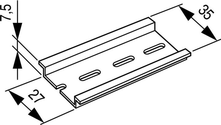 Produktbild Eaton Hutschiene, 35x7,5mm 53030