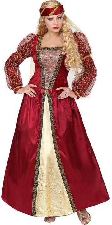 Produktbild Widmann MITTELALTER PRINZESSIN (Kleid mit Unterrock & Reifrock, Kopfschmuck mit Schleier), XL (XL)