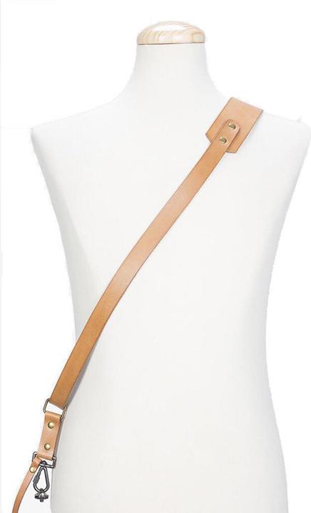 Bronkey Tokyo Sling Leder-Kameragurt, H'braun, S Small, Hellbraun (Hip belt)
