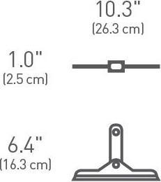 Actual product image Simplehuman collapsible shower squeegee