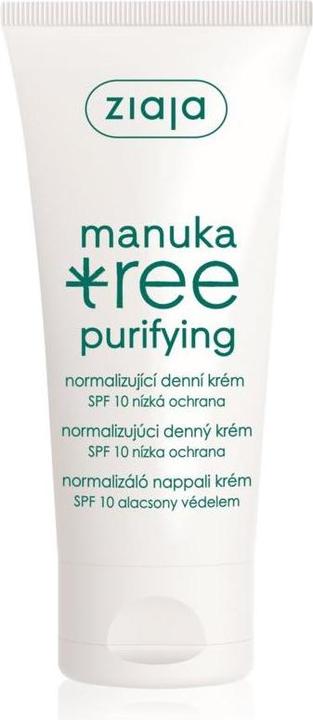 Actual product image Ziaja Day Cream Spf 10 Normalising Manuka Tree Purifying (50 ml)