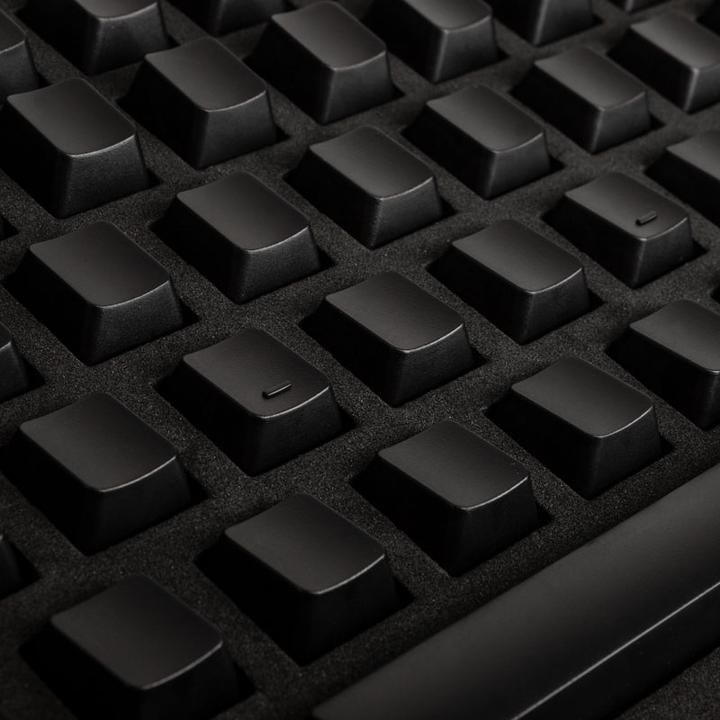 Actual product image Das Keyboard Clear Black, Blank Keycap Set