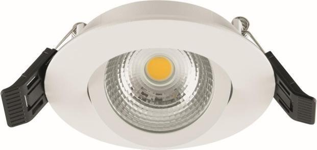 Produktbild EVN LED-Einbaustrahler IP44 ESW44N60102 6W 683lm 3000K dimmb schwenkb DA68 weis (683 lm)