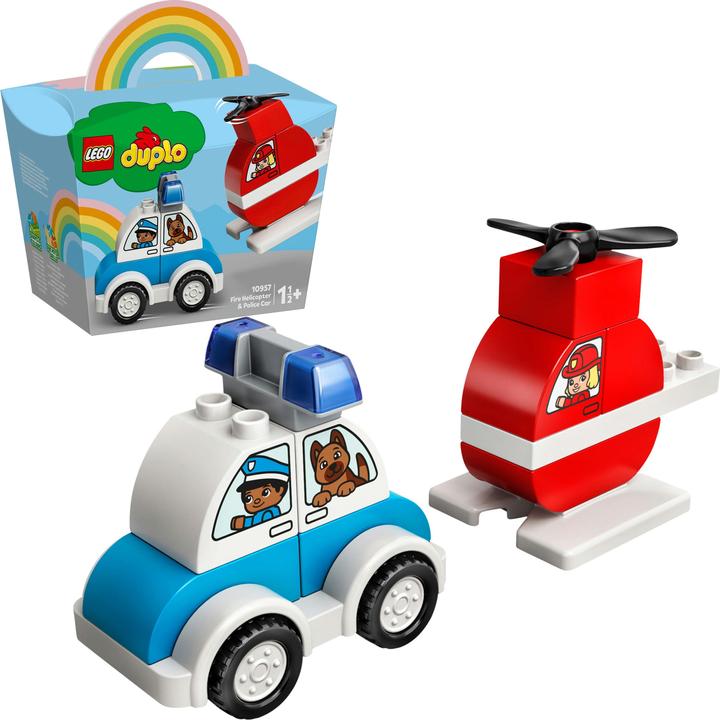 Produktbild LEGO Mein erster Feuerwehrhubschrauber und mein erstes Polizeiaut (10957)