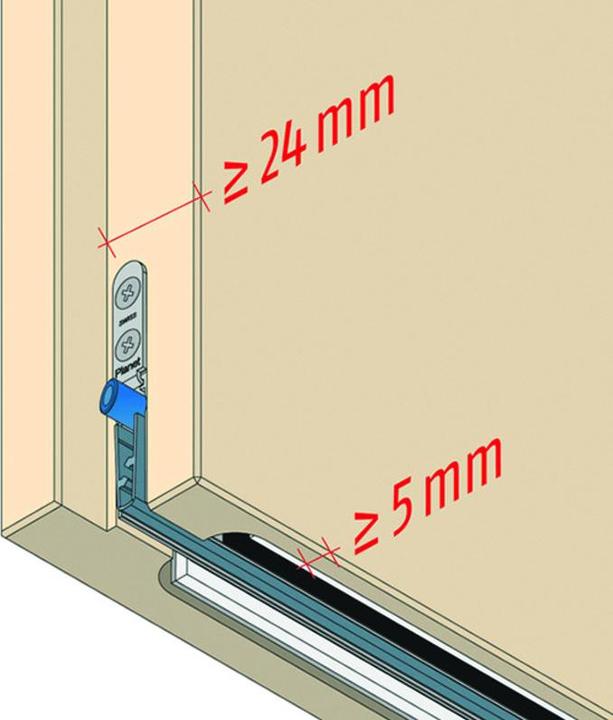 Image du produit Planet Joints d'abaissement de porte MinE-F/S (feuillure/bruit)
