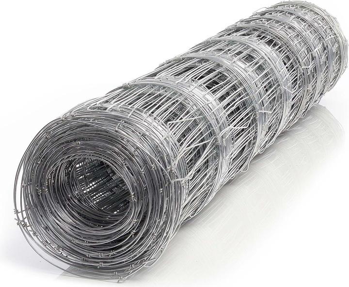 Produktbild Wiltec Wildzaun Weidezaun 50m lang 100/08/15 Drahtzaun Knotengeflecht Forstzaun (50 m)