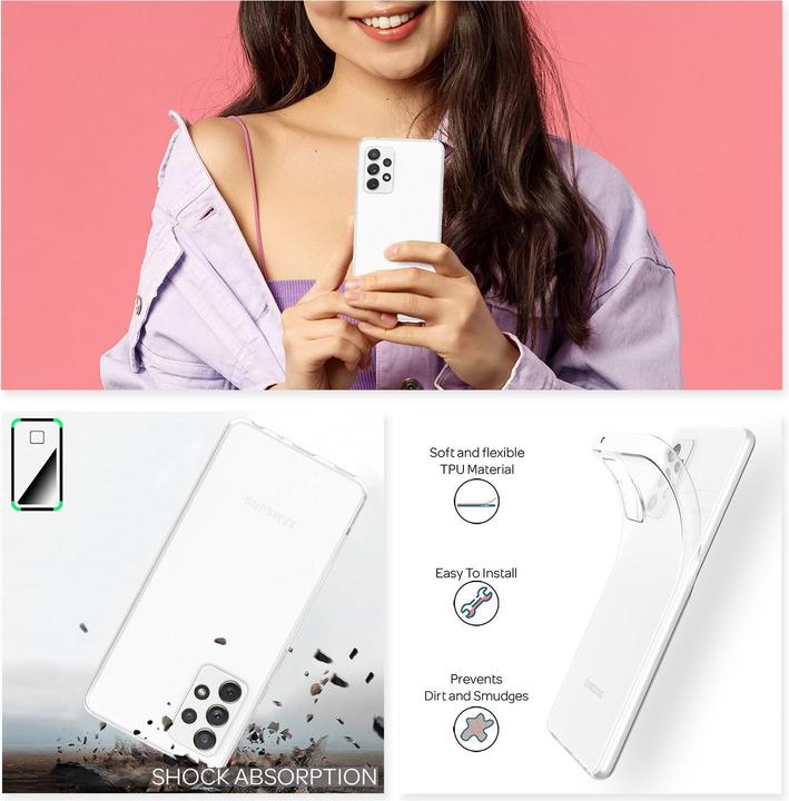 Produktbild Nalia Klare Handyhülle (Samsung Galaxy A72)