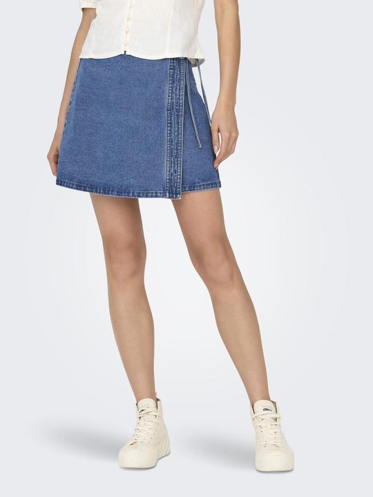 Actual product image Only Onlvilla Wrap Tie Skirt Dnm Gua (S)