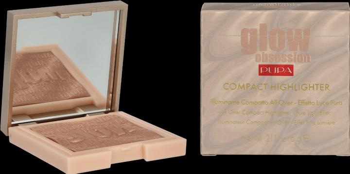 Pupa Milano Pupa Glow Obsession Compact Highlighter pure light Effect Rose Gold (002 Rose Gold, Highlighter, 6 g)