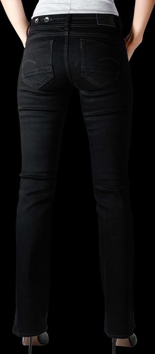 Actual product image G-Star Midge Mid Bootcut Elto Nero Superstretch pitch black (W24/L30)