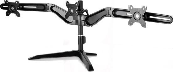Produktbild Silverstone SST-ARM31BS - Triple Monitorarm (Tisch, 24.02")