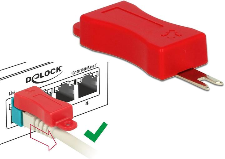 Actual product image Delock RJ45 Locking Clips Set of 40 (Cable Accessories)