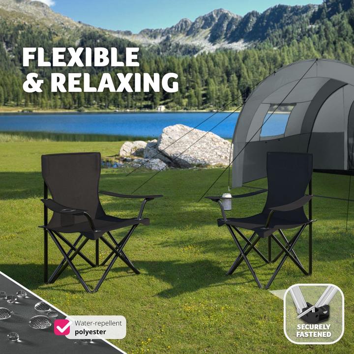 Actual product image tectake 2 Gil Camping Chairs