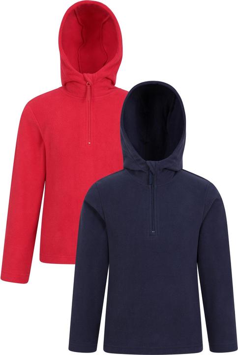 Produktbild Mountain Warehouse Camber Kapuzenpullover mit kurzem Reissverschluss (2erPack) (140)
