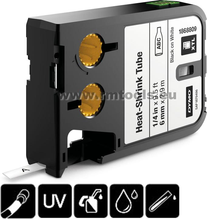Produktbild Dymo XTL Heissschrumpfschlauch (2.40 cm, Schwarz)