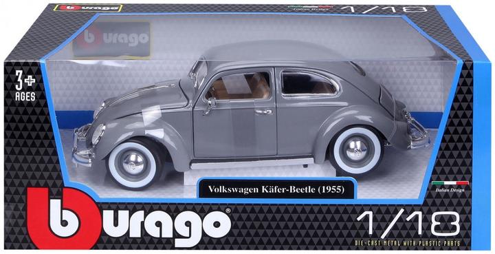 Image du produit Bburago 18/12029 Metal scale 1:18 Official Volkswagen Kafert-Beetle 1955 gray