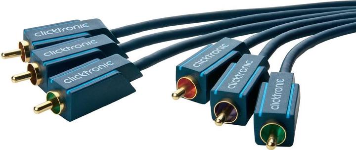 Produktbild clicktronic Component Video — Composite Video (10 m, Cinch)