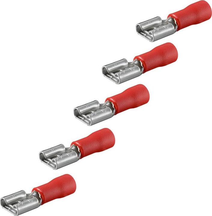 Actual product image Goobay Flat plug sleeve, red