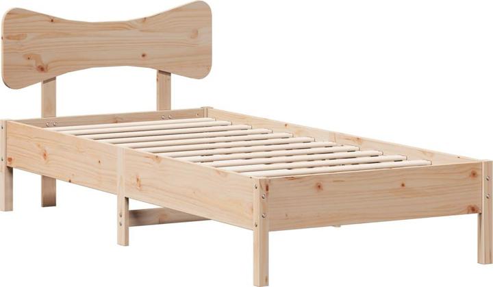 Produktbild VidaXL Massivholzbett Holzbett Bett Doppelbett ohne Matratze 120x190cm Kiefer (120 x 190 cm)
