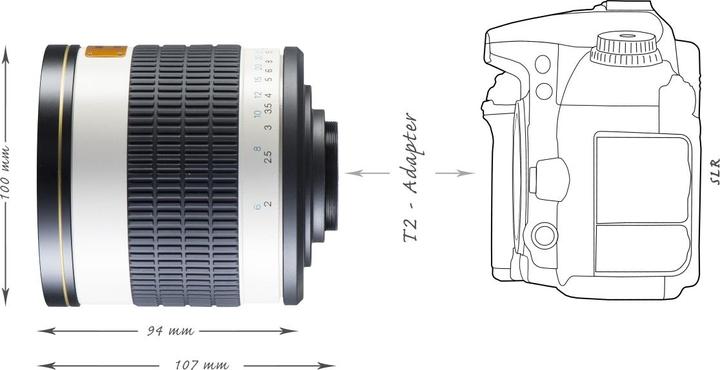 Immagine prodotto Walimex 500mm f/6.3 T2 (T2, Full-frame)