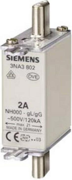 Actual product image Siemens Fuse link 00.160A 400VAC (NH-DIN fuse, 160 A)