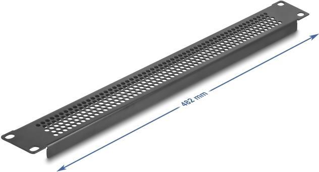 Immagine prodotto Delock Pannello cieco da 19" con fori rotondi 1 U nero