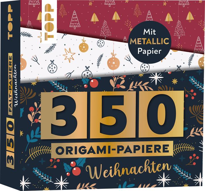 Produktbild Topp Täubner:350 Origami-Papiere - Weihnacht (80 g/m², 350 x)
