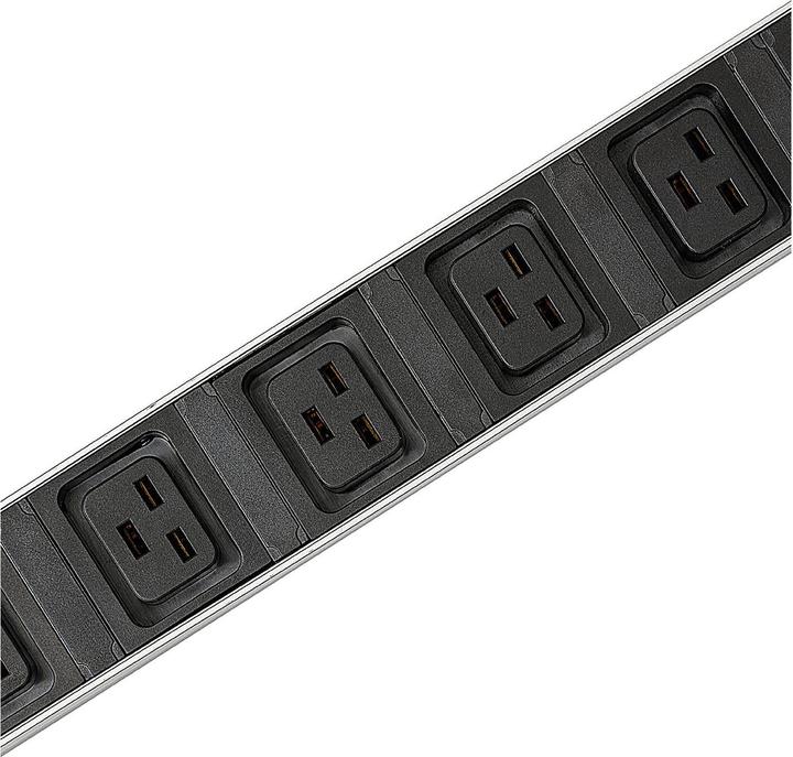Actual product image Steffen Steckdosenleiste ALU MODULAR, 8xC19 (16A/250V) schwarz, 3m/C20 (8 x, C19, 3 m)
